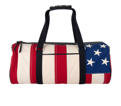 American Flag Duffle, front view